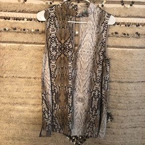 Snakeskin tank top